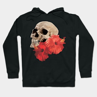 Skull and Hibiscus Hoodie